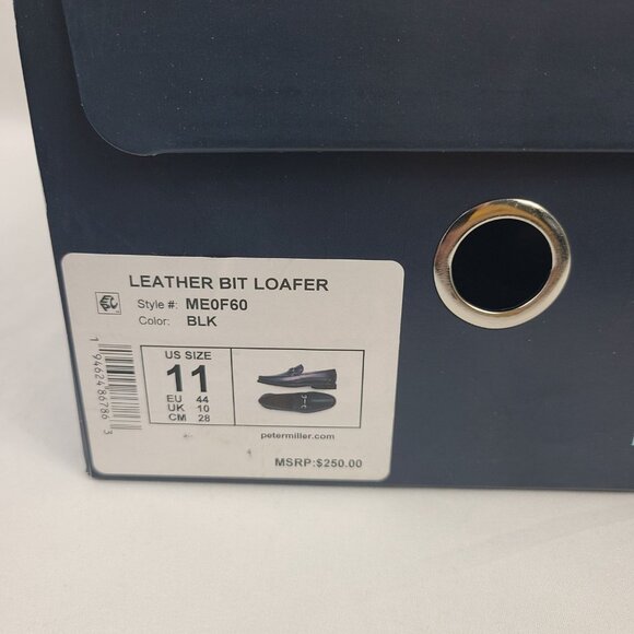 NEW Peter Millar Men's Black Leather Bit LEFT ONLY Loafer Sz 11 AMPUTEE - Picture 8 of 8